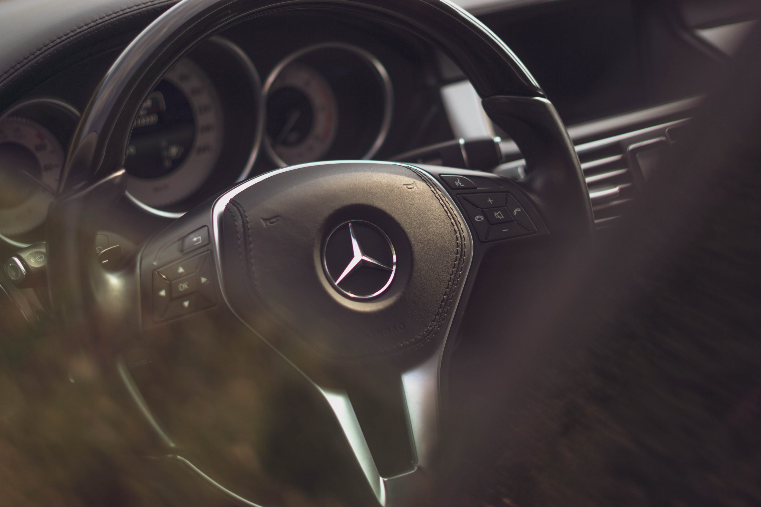 close up of a Mercedes wheel